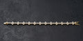 4mm Moissanite Cross Tennis Bracelet – Solid 925 Sterling Silver